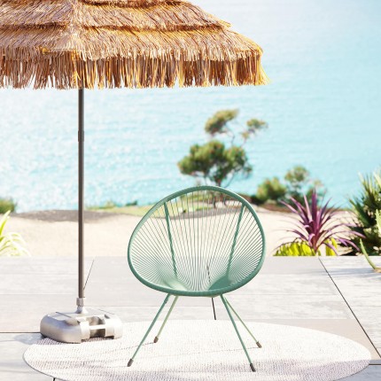 Outdoor Armchair Acapulco Mono green Kare Design