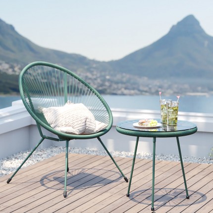 Outdoor Armchair Acapulco Mono green Kare Design