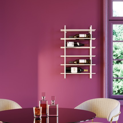 Porte-bouteilles mural Cape Town 68cm beige Kare Design