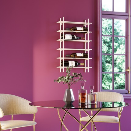 Porte-bouteilles mural Cape Town 68cm beige Kare Design