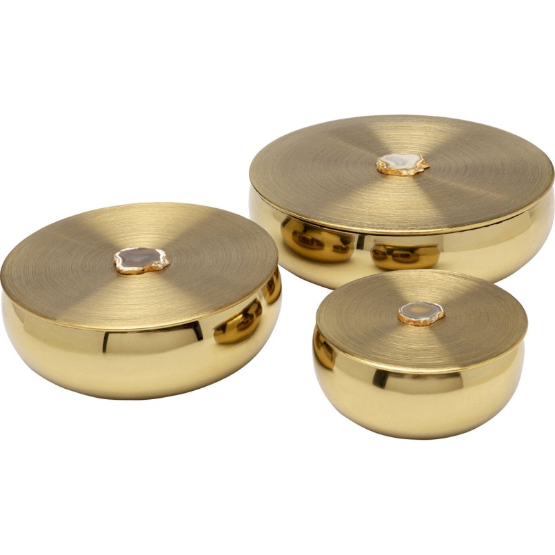 Box Shine gold Ø24cm Kare Design