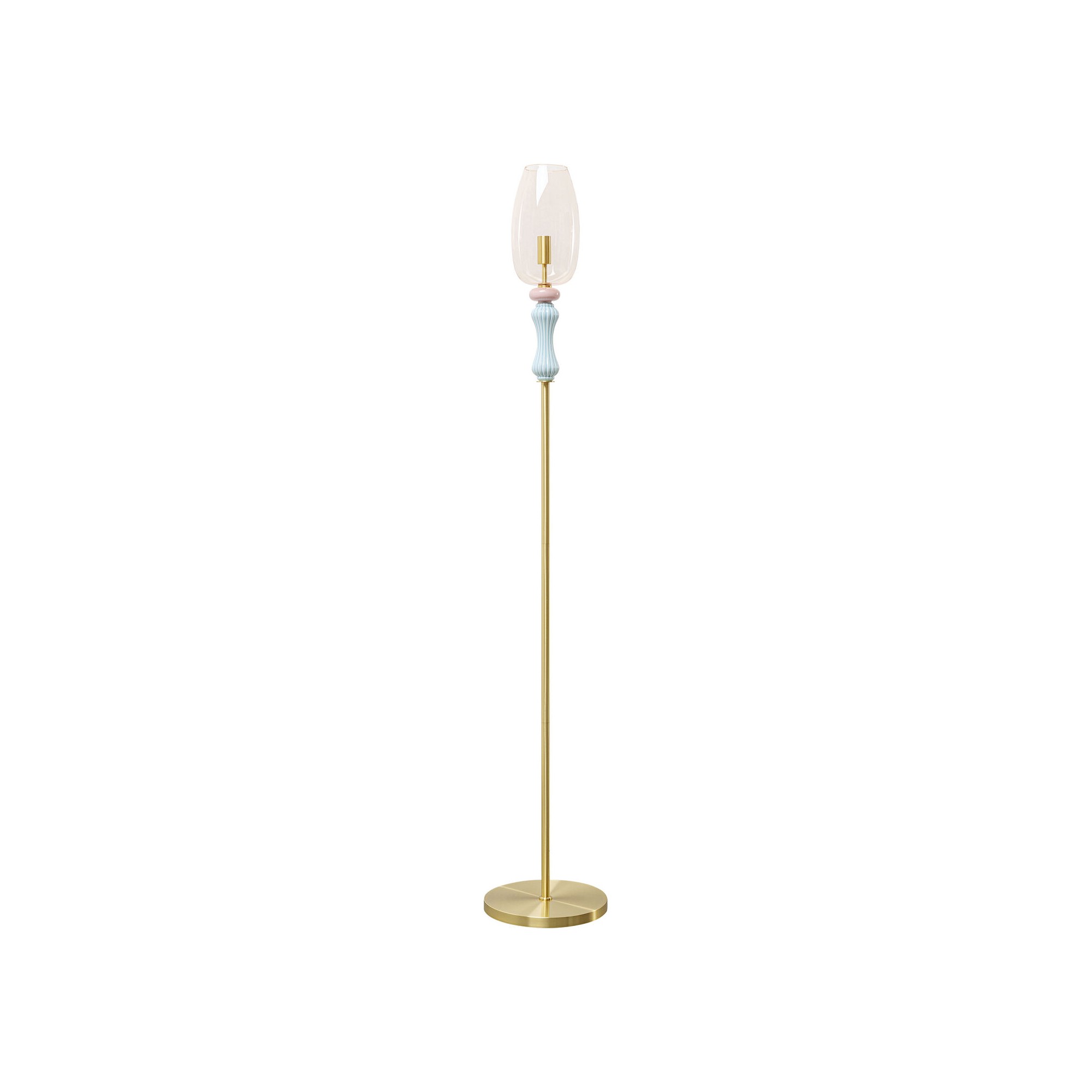 Lampadaire Allegra doré 165cm