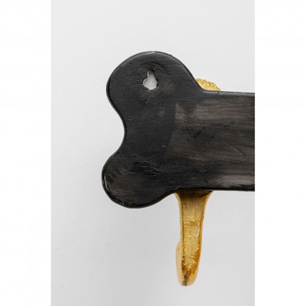 Wall Coat Rack dogs 69cm gold Kare Design