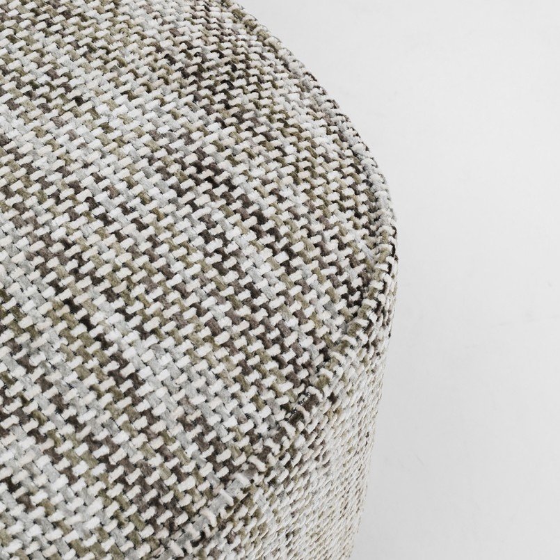 Fauteuil pivotant gris bouclé - Ellie - Kare Design