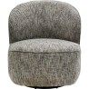 Fauteuil pivotant gris bouclé - Ellie - Kare Design