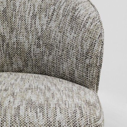 Fauteuil pivotant Ellie gris Kare Design