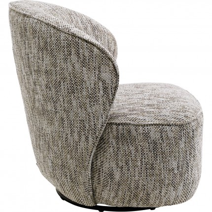 Fauteuil pivotant Ellie gris Kare Design