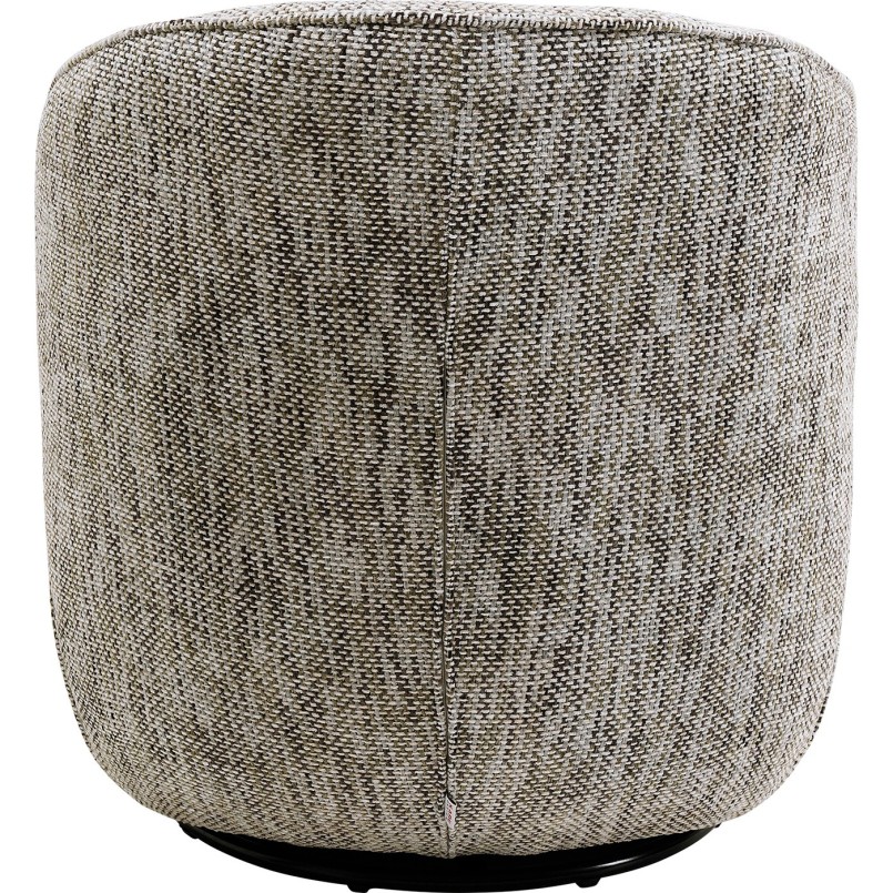 Fauteuil pivotant gris bouclé - Ellie - Kare Design