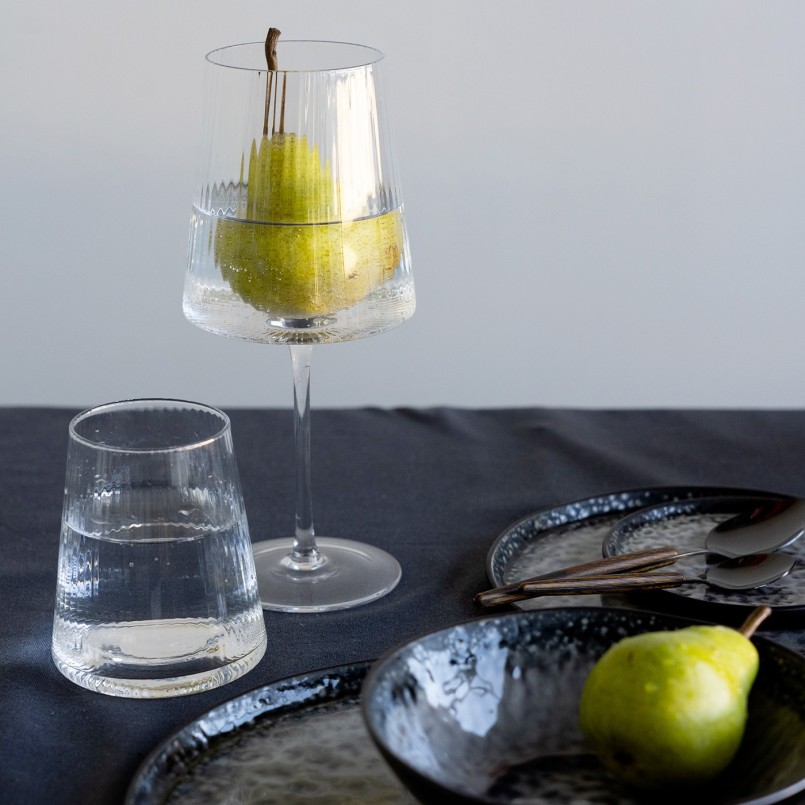 Textured wine glasses - Riffle - Kare Design