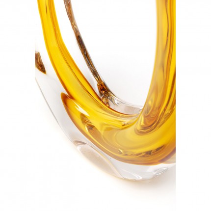Vase Anello jaune 34cm Kare Design