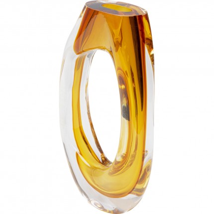 Vase Anello jaune 34cm Kare Design