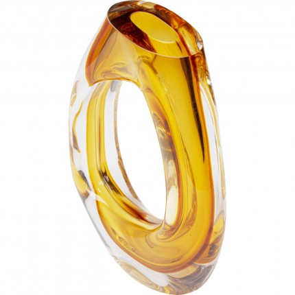 Vase Anello jaune 26cm Kare Design