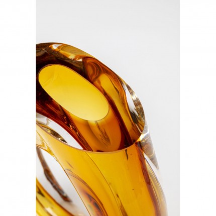 Vase Anello jaune 26cm Kare Design