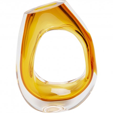 Vase Anello jaune 26cm Kare Design