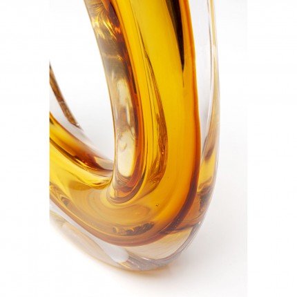 Vase Anello jaune 26cm Kare Design