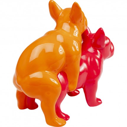 Déco Love Dogs orange et rouge Kare Design