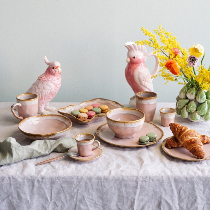 Pink stoneware mugs - Nala - Kare Design