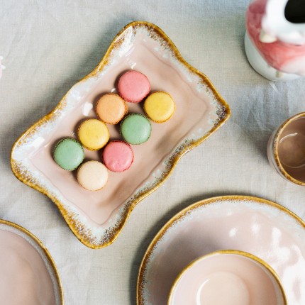 Plate Nala pink Ø20cm (4/set) Kare Design