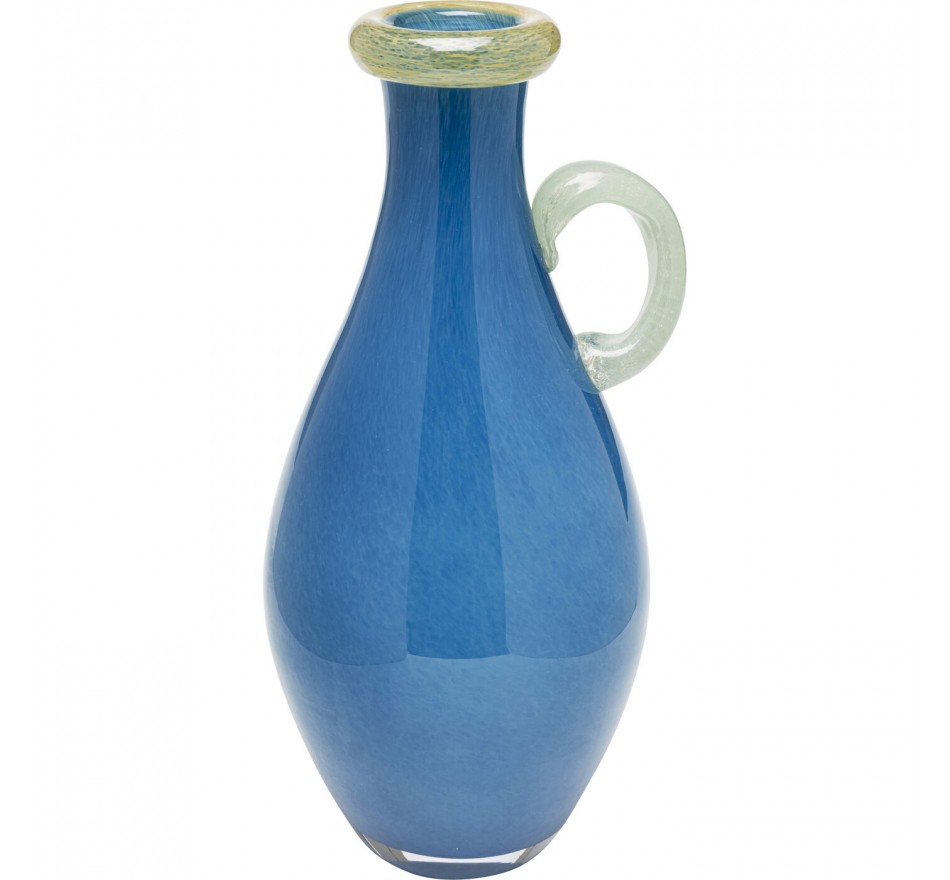 Vase Sina 32cm blue with handle Kare Design Vase Sina 32cm blue with handle Kare Design