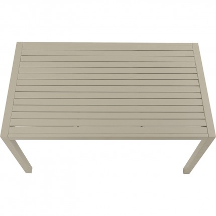 Table de jardin Madagascar 140x80cm grise Kare Design