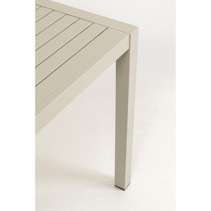 Table de jardin Madagascar 140x80cm grise Kare Design