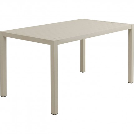Table de jardin Madagascar 140x80cm grise Kare Design