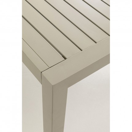 Table de jardin Madagascar 140x80cm grise Kare Design