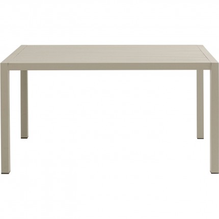 Table de jardin Madagascar 140x80cm grise Kare Design