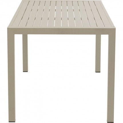 Table de jardin Madagascar 140x80cm grise Kare Design