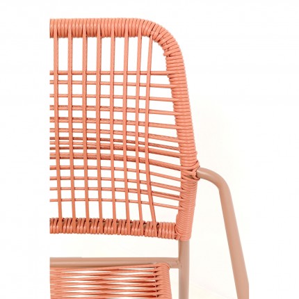 Outdoor chair with armrests Madagascar red Kare Design
