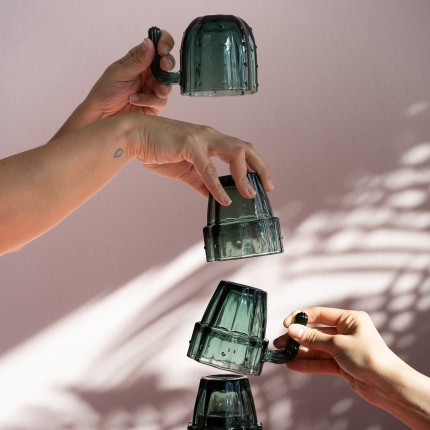 Water Glass cactus (6/set) Kare Design