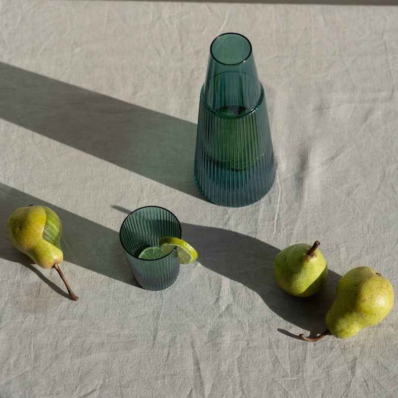 Carafe et verre verts  - Rumba - Kare Design