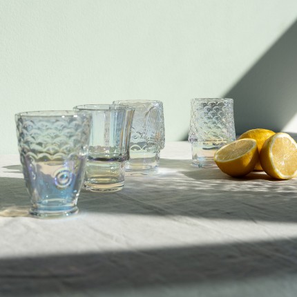 Verres à eau poisson set de 4 Kare Design