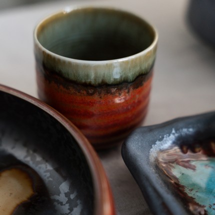Tasses Ari rouges et vertes set de 6 Kare Design