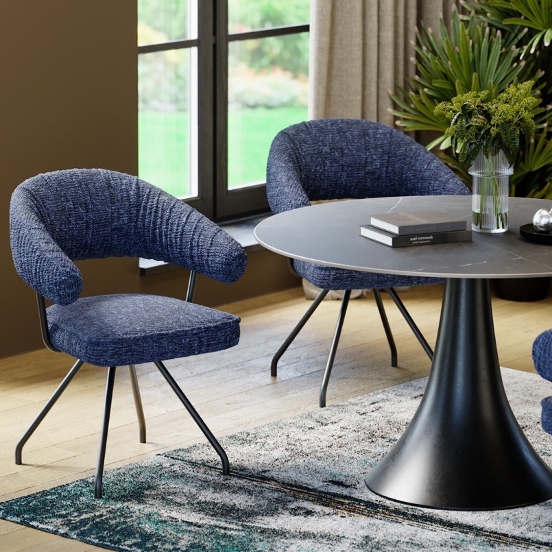 Tapis rectangle abstrait bleu - Abstract - Kare Design