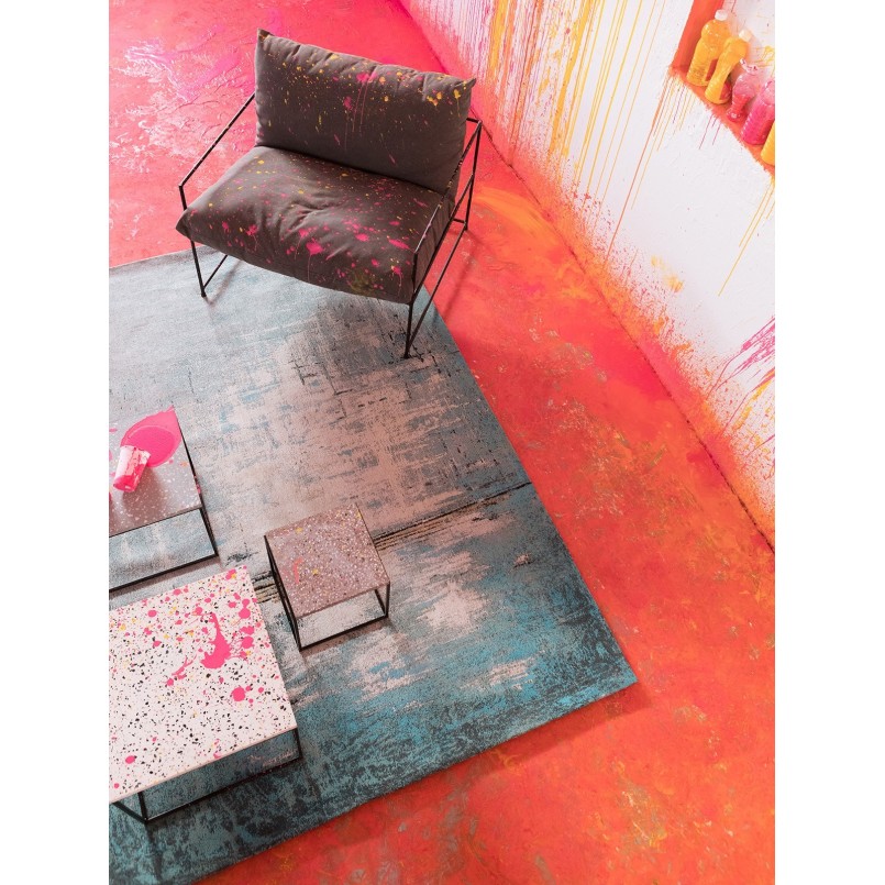 Tapis rectangle abstrait bleu - Abstract - Kare Design