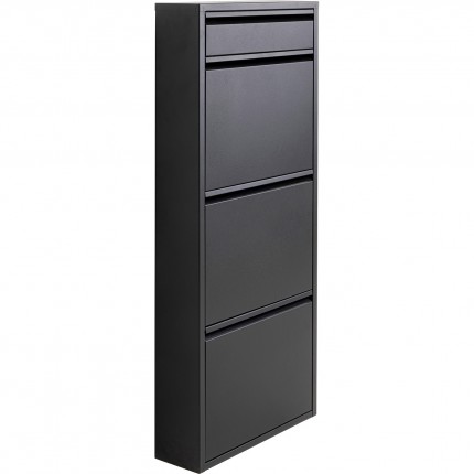 Shoe Container Caruso black 3+1 drawers Kare Design