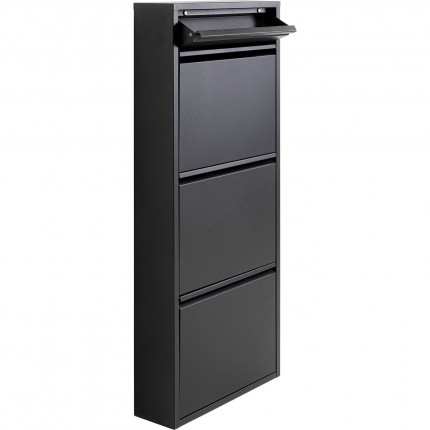 Shoe Container Caruso black 3+1 drawers Kare Design