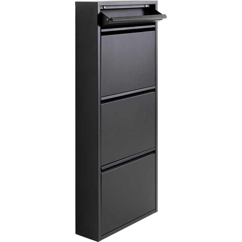 Shoe Container Caruso black 3+1 drawers Kare Design