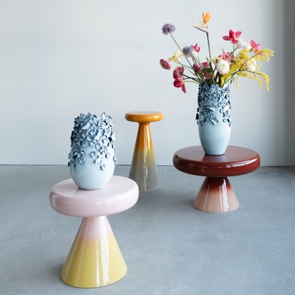 Vase Butterflies Lightblue 50cm Kare Design