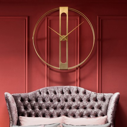 Wall Clock Clip Ø107cm gold Kare Design