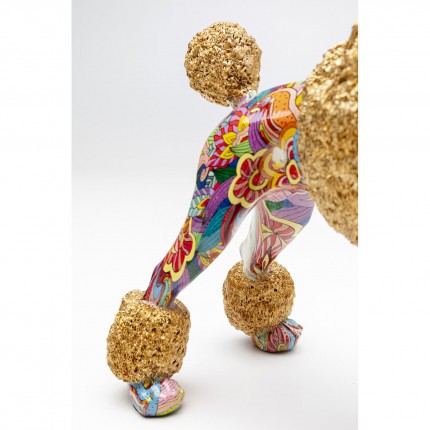 Deco gold poodle graffiti Kare Design
