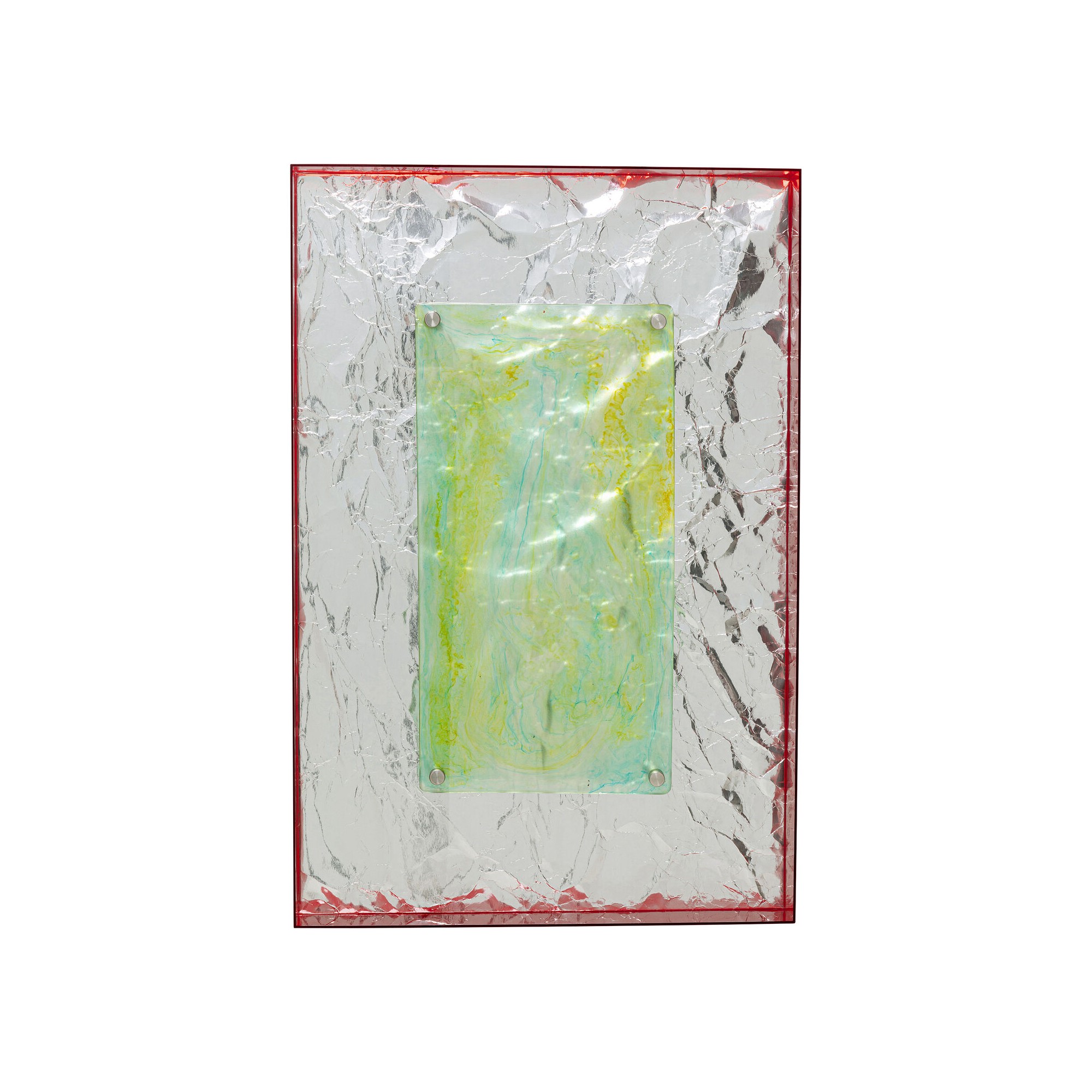 Cadre décoratif Crumple jaune 60x90cm