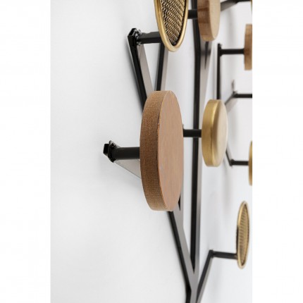 Wall Coat Rack Bubble Tree 112cm brown Kare Design