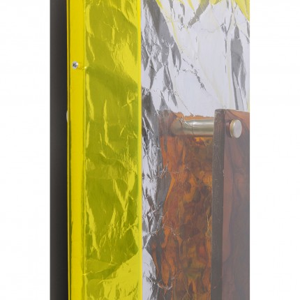 Tableau Crumple 60x90cm rouge Kare Design