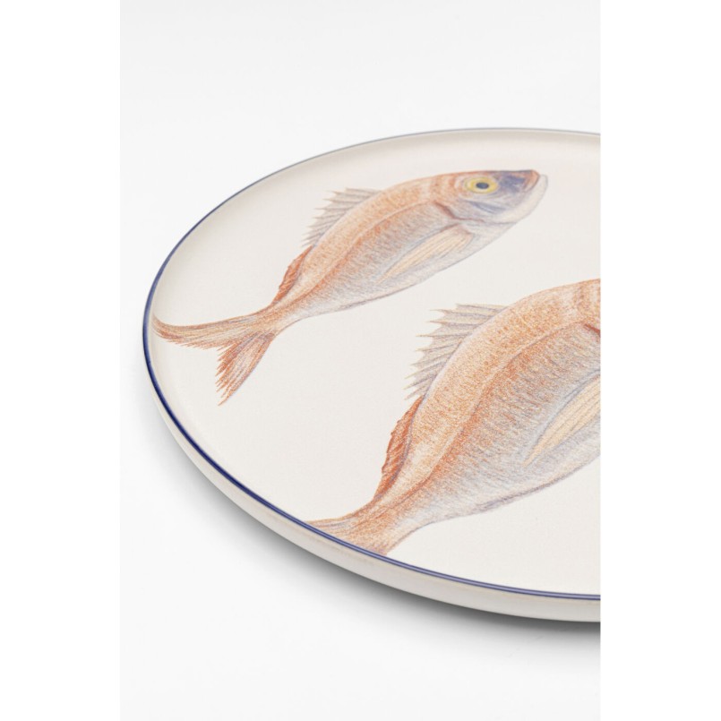 Assiette Poisson bleu Ø27cm assorties