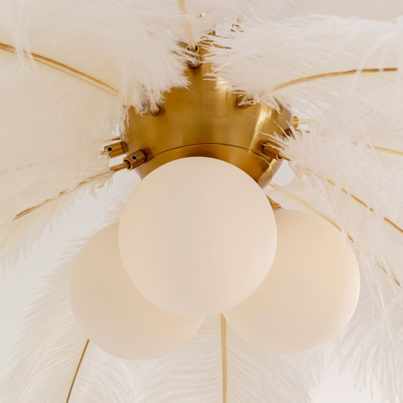 Suspension en plumes blanches - Kare Design