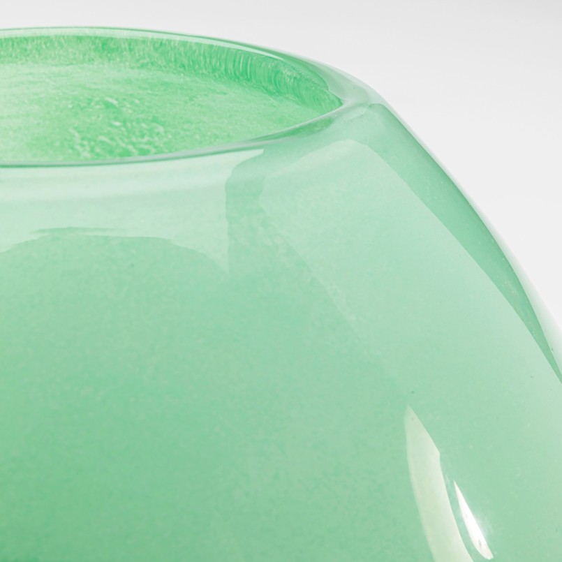 Vase en verre vert et blanc - Punti - Kare Design