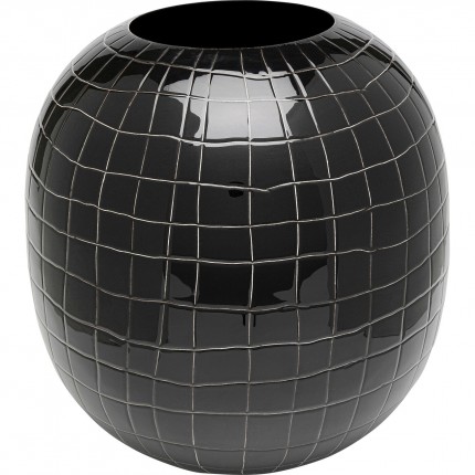 Vase Mesh 26cm noir Kare Design