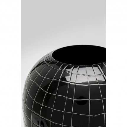 Vase Mesh 26cm noir Kare Design